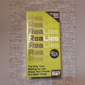 Realies (Real Lies) Party Card Game- New Sealed Make Up Lies About Your Friends